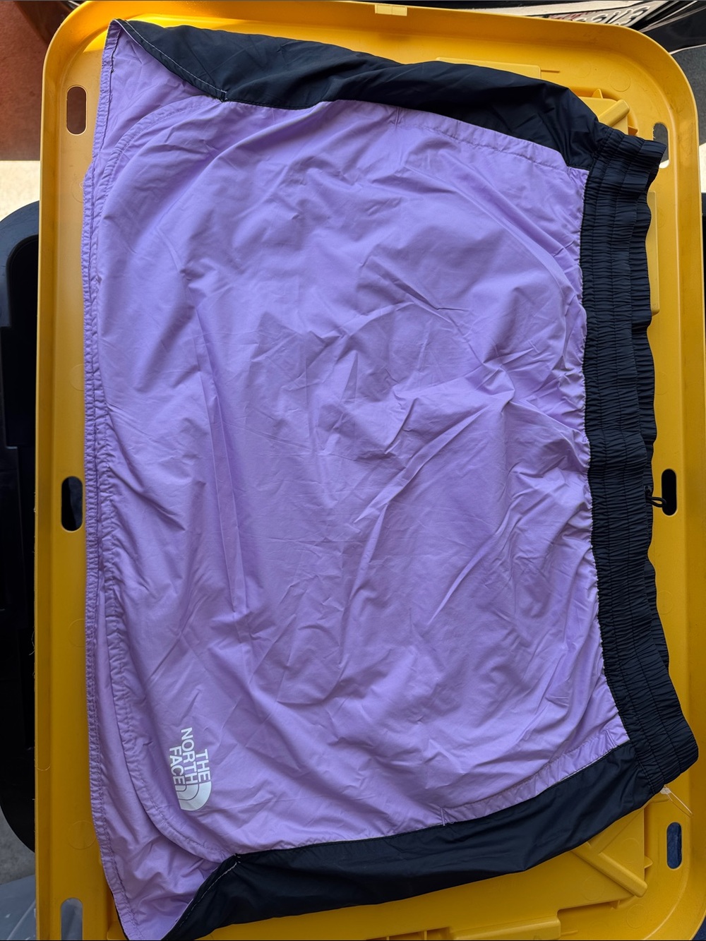 The North Face Lavender Nylon Skirt with Black Waistband